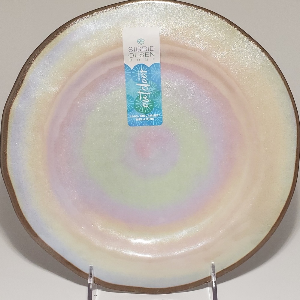 Sigrid Olsen Iridescent Pearl Salad Plates Four